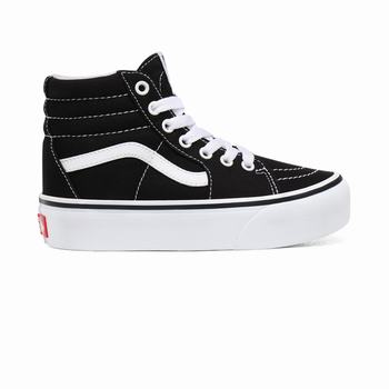 Detske Kotnikove Tenisky Vans Sk8-Hi Platform 2.0 (4-8 years) Čierne VA85XINMW